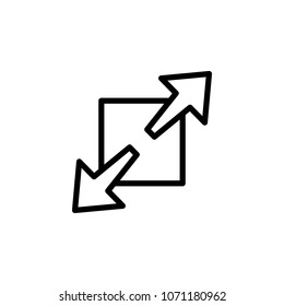 extension sign icon. Element of minimalistic icons for mobile concept and web apps. Thin line icon for website design and development, app development