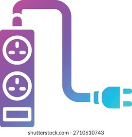 Ilustración de diseño de icono de Vector de extensión