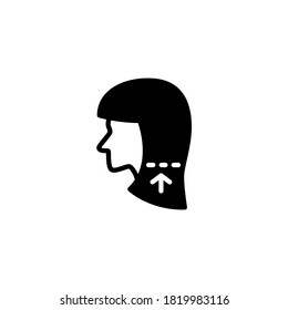 Extensions Icon in black flat glyph, filled style isolated on white background