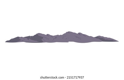 Extensive plateaus semi flat color vector object. Full sized item on white. Natural beauty conservation. Place for hiking. Simple cartoon style illustration for web graphic design and animation
