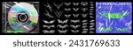 An extensive selection of white tribal tattoo graphics, with various symmetrical and abstract patterns, set against a black backdrop. Collection of White Tribal Tattoo Designs on Black Background.