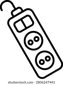 Extention Line Icon Vector Design