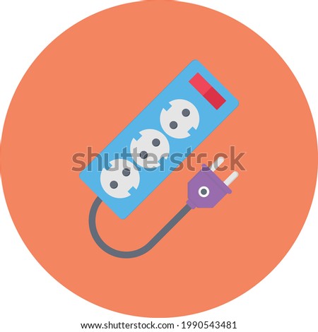 extention vector flat colour icon