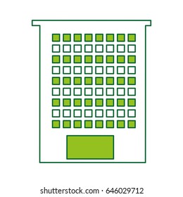 exterior building drawing icon