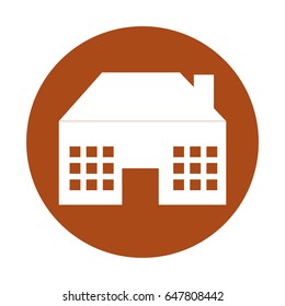 exterior building drawing icon