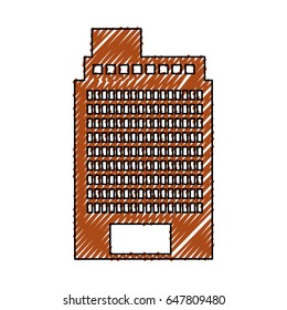 exterior building drawing icon