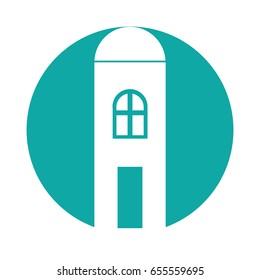 exterior building drawing icon
