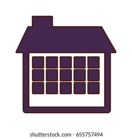 exterior building drawing icon