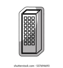 exterior building isolated icon vector illustration design