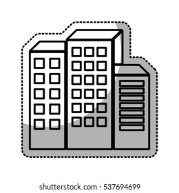exterior building isolated icon vector illustration design