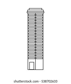 exterior building isolated icon vector illustration design