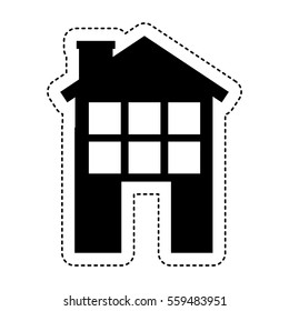 exterior building isolated icon vector illustration design