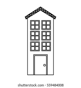 exterior building isolated icon vector illustration design
