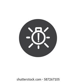 exterior bulb failure icon