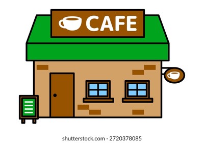 El exterior del café