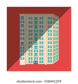 exterior cute building icon