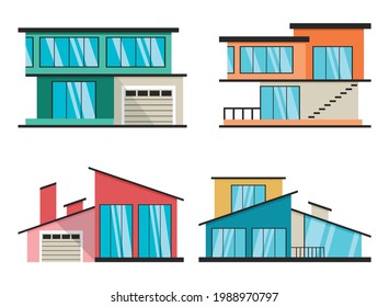 Exterior Design With Flat Building