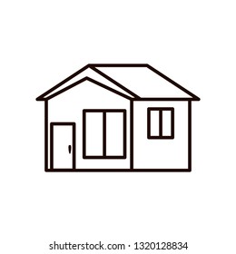 exterior house isolated icon