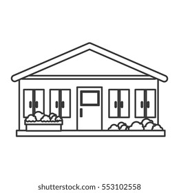 exterior house isolated icon