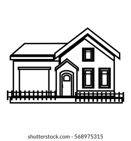 exterior house isolated icon