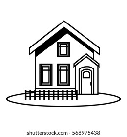 exterior house isolated icon