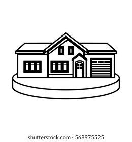 exterior house isolated icon