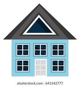 exterior house isolated icon