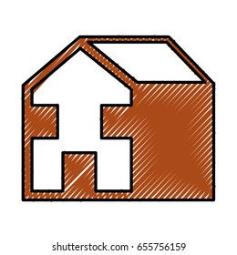 exterior house isolated icon