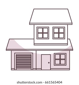 exterior house isolated icon