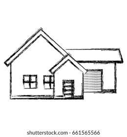 exterior house isolated icon
