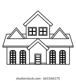 exterior house isolated icon