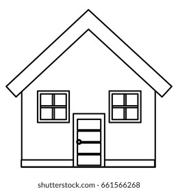 exterior house isolated icon