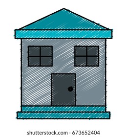 exterior house isolated icon