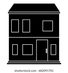 exterior house isolated icon
