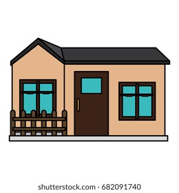 exterior house isolated icon