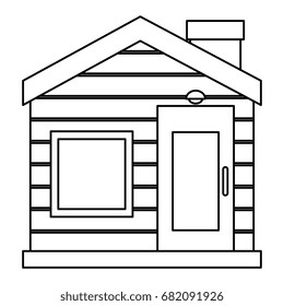 exterior house isolated icon