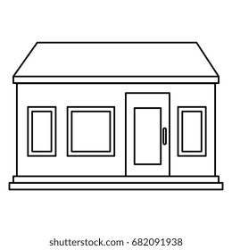 exterior house isolated icon