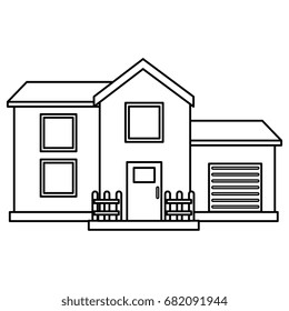 exterior house isolated icon