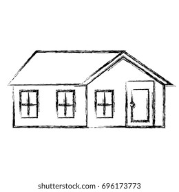 exterior house isolated icon