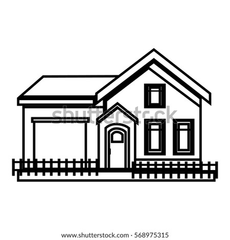 exterior house isolated icon