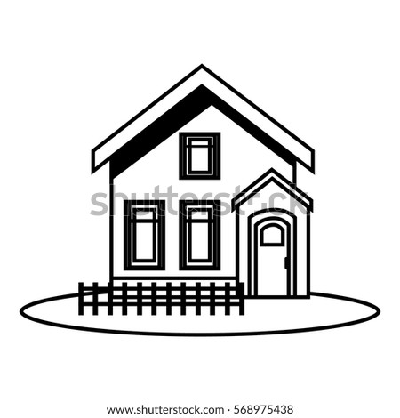 exterior house isolated icon