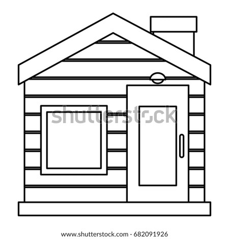 exterior house isolated icon