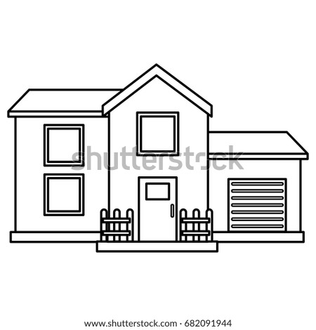 exterior house isolated icon