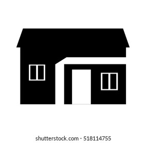 exterior house isolated icon vector illustration design