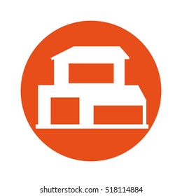 exterior house isolated icon vector illustration design