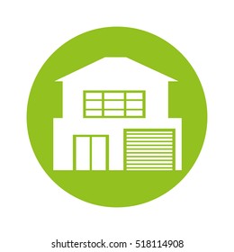 exterior house isolated icon vector illustration design