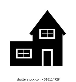 exterior house isolated icon vector illustration design