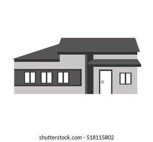 exterior house isolated icon vector illustration design
