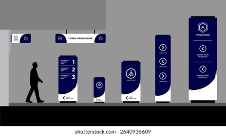 Exterior and interior signage concept corporate identity