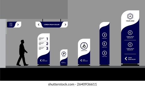 Exterior and interior signage concept corporate identity